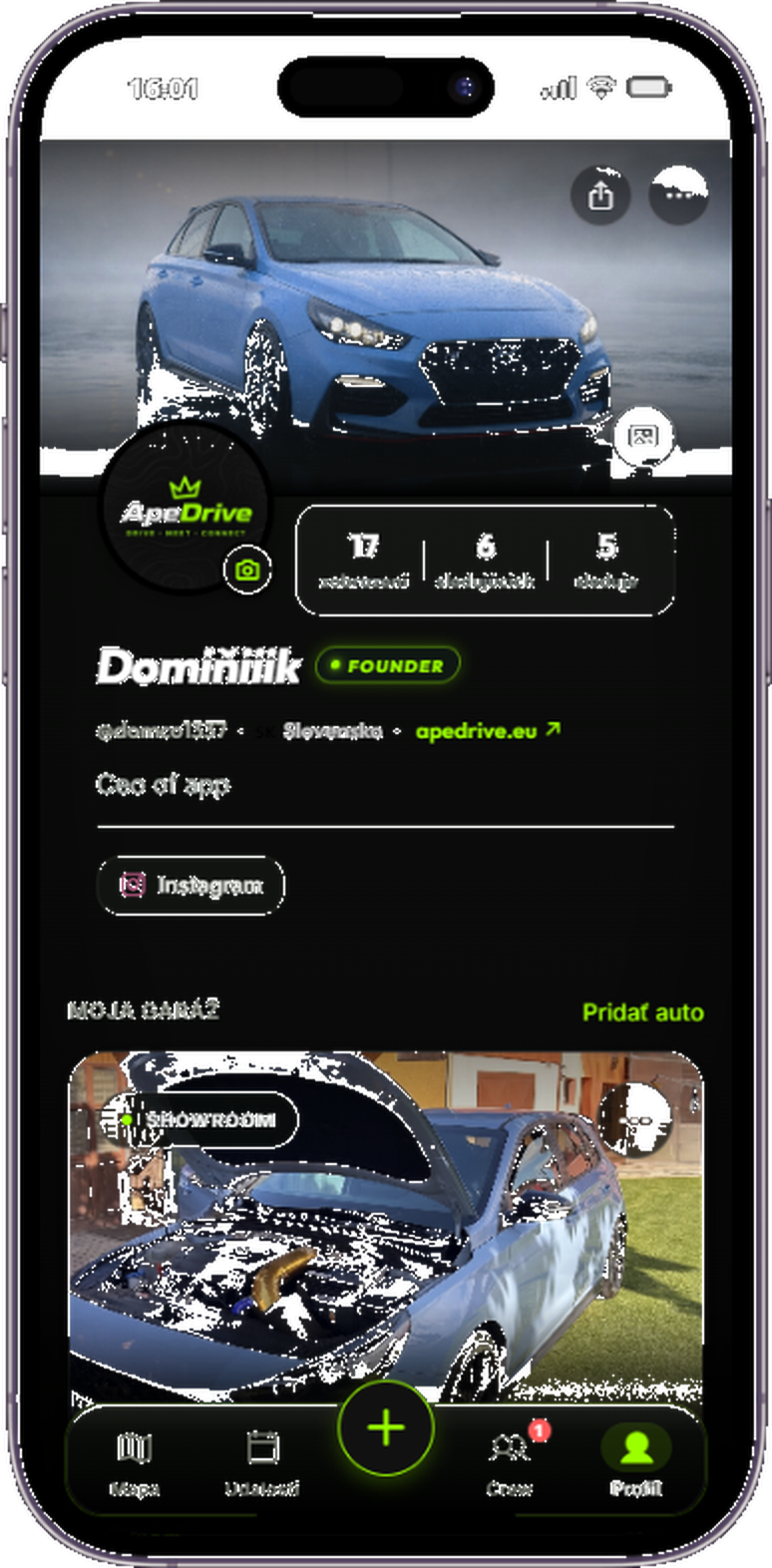 ApeDrive profil jazdca
